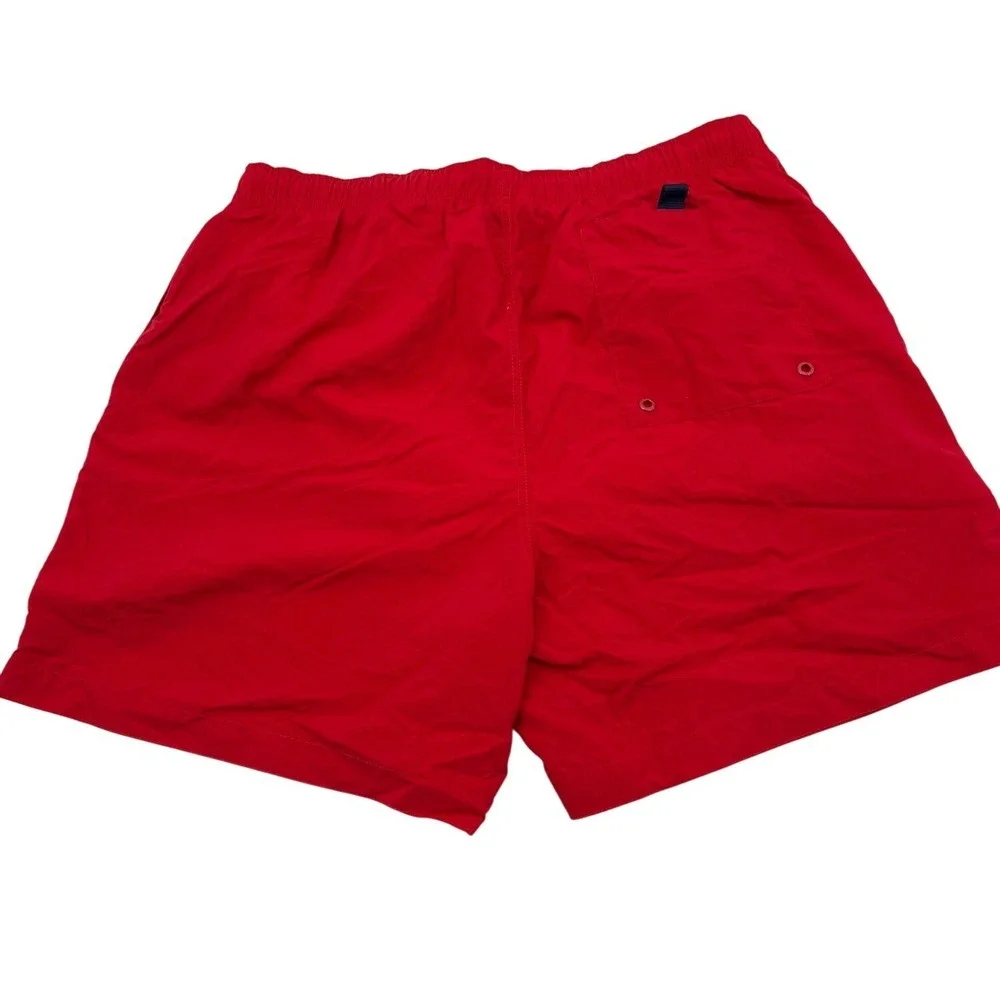 Nautica Mens Red Swim Trunks With Mesh Lining Size‎ L